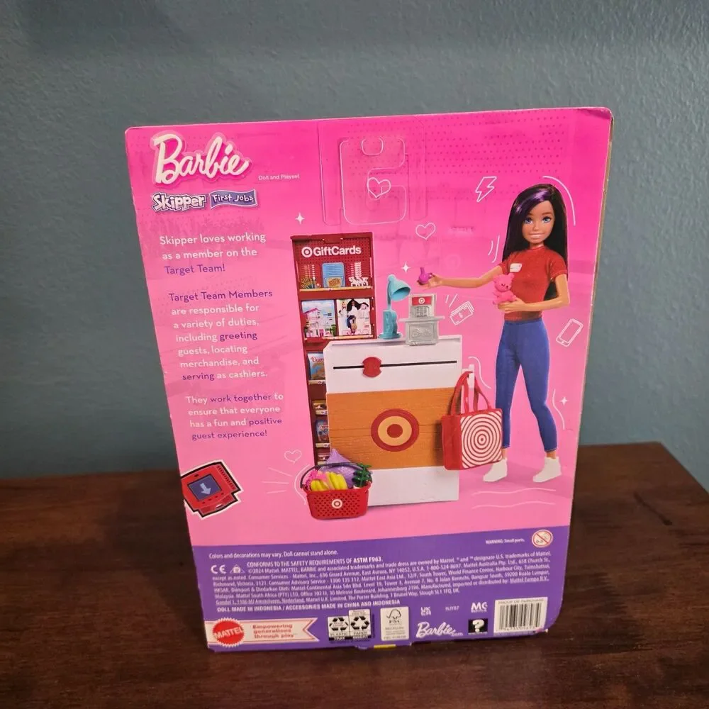 Barbie Skipper First Jobs Cashier Target Exclusive Doll Toy NEW in Package